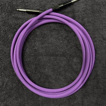 Kabel instrumentalny Jack-Jack – 3,6m fioletowy — zwinięty kabel