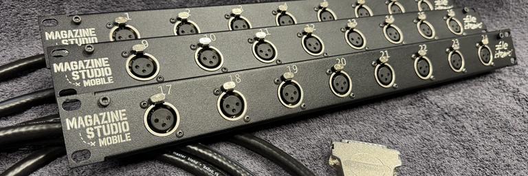 Panele rack Magazine Studio z wtykami D-SUB